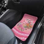 Personalized Pink Galah Aboriginal Dot Art Car Mats Australia’s Breast Cancer Awareness - Aussie Hoodie