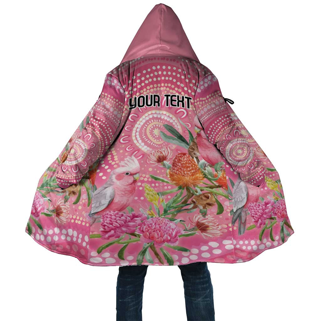 Personalized Pink Galah Aboriginal Dot Art Cloak Australia’s Breast Cancer Awareness - Aussie Hoodie