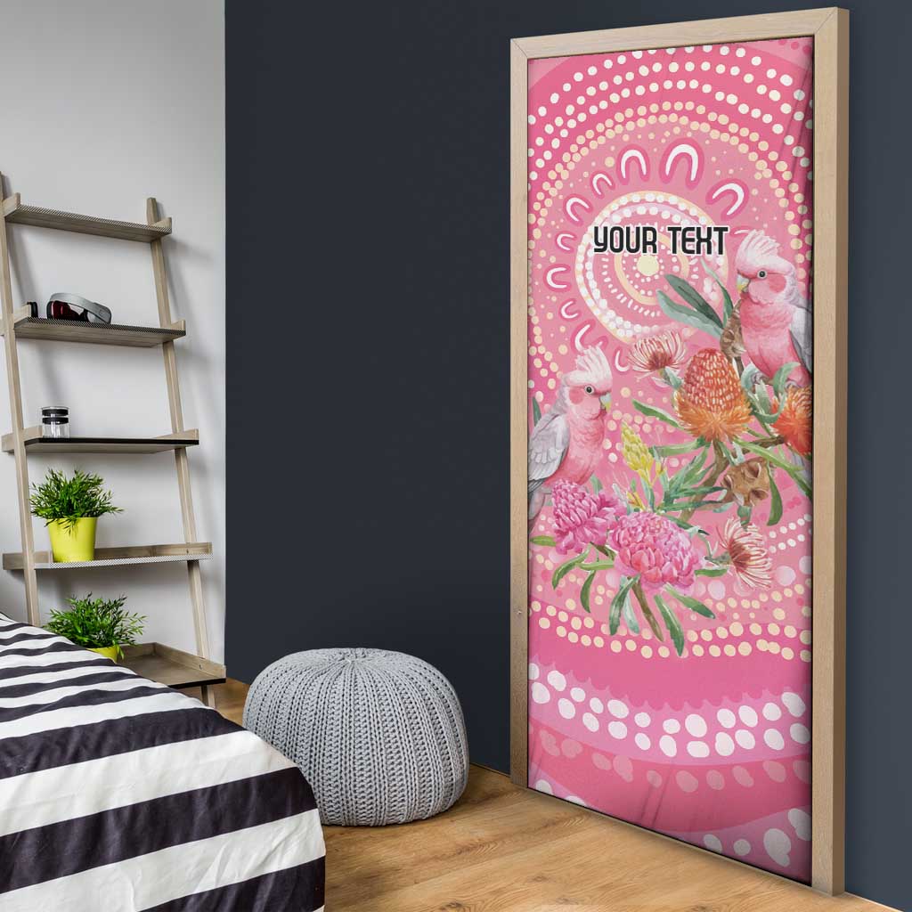 Personalized Pink Galah Aboriginal Dot Art Door Cover Australia’s Breast Cancer Awareness - Aussie Hoodie