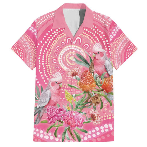 Personalized Pink Galah Aboriginal Dot Art Family Matching Long Sleeve Bodycon Dress and Hawaiian Shirt Australia’s Breast Cancer Awareness - Aussie Hoodie