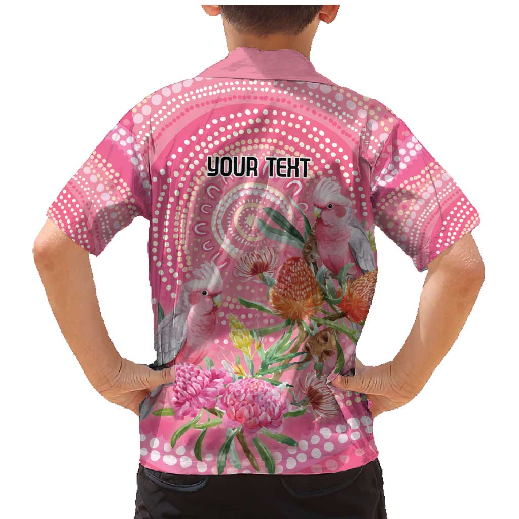 Personalized Pink Galah Aboriginal Dot Art Family Matching Mermaid Dress and Hawaiian Shirt Australia’s Breast Cancer Awareness - Aussie Hoodie