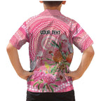 Personalized Pink Galah Aboriginal Dot Art Family Matching Mermaid Dress and Hawaiian Shirt Australia’s Breast Cancer Awareness - Aussie Hoodie