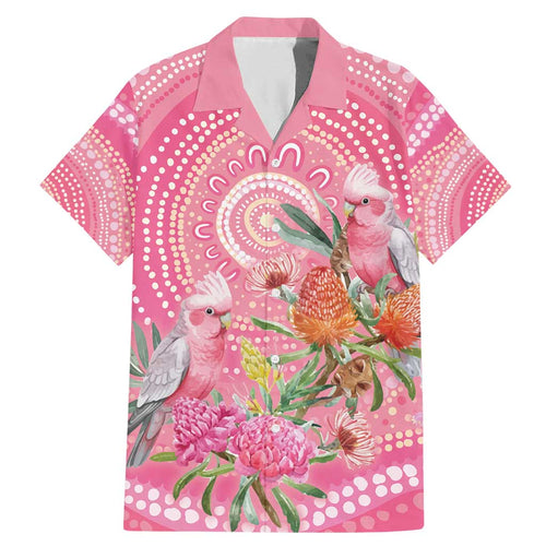 Personalized Pink Galah Aboriginal Dot Art Family Matching Mermaid Dress and Hawaiian Shirt Australia’s Breast Cancer Awareness - Aussie Hoodie