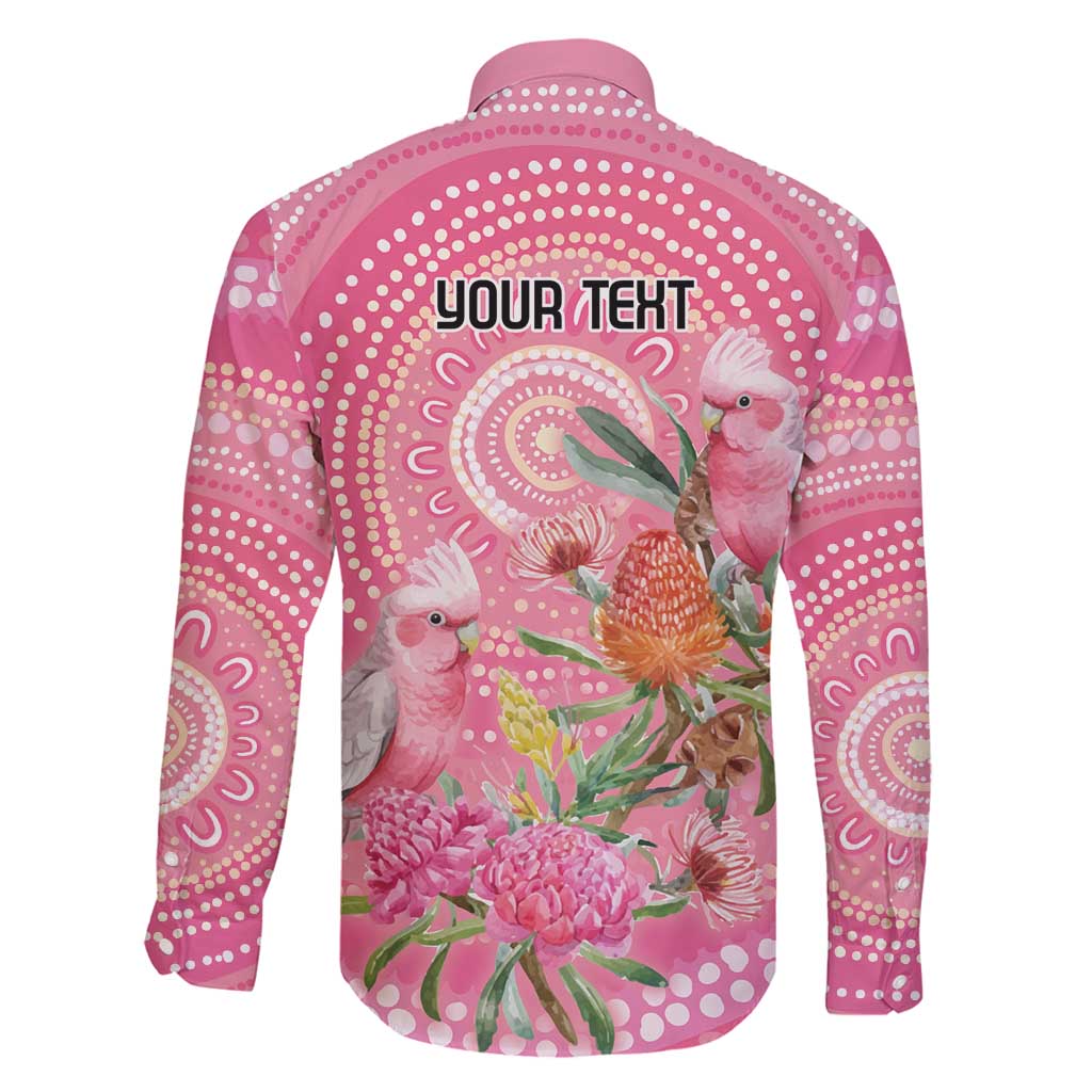 Personalized Pink Galah Aboriginal Dot Art Family Matching Off Shoulder Maxi Dress and Hawaiian Shirt Australia’s Breast Cancer Awareness - Aussie Hoodie