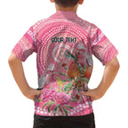Personalized Pink Galah Aboriginal Dot Art Family Matching Puletasi and Hawaiian Shirt Australia’s Breast Cancer Awareness - Aussie Hoodie
