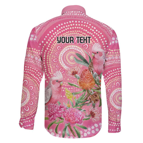 Personalized Pink Galah Aboriginal Dot Art Family Matching Puletasi and Hawaiian Shirt Australia’s Breast Cancer Awareness - Aussie Hoodie