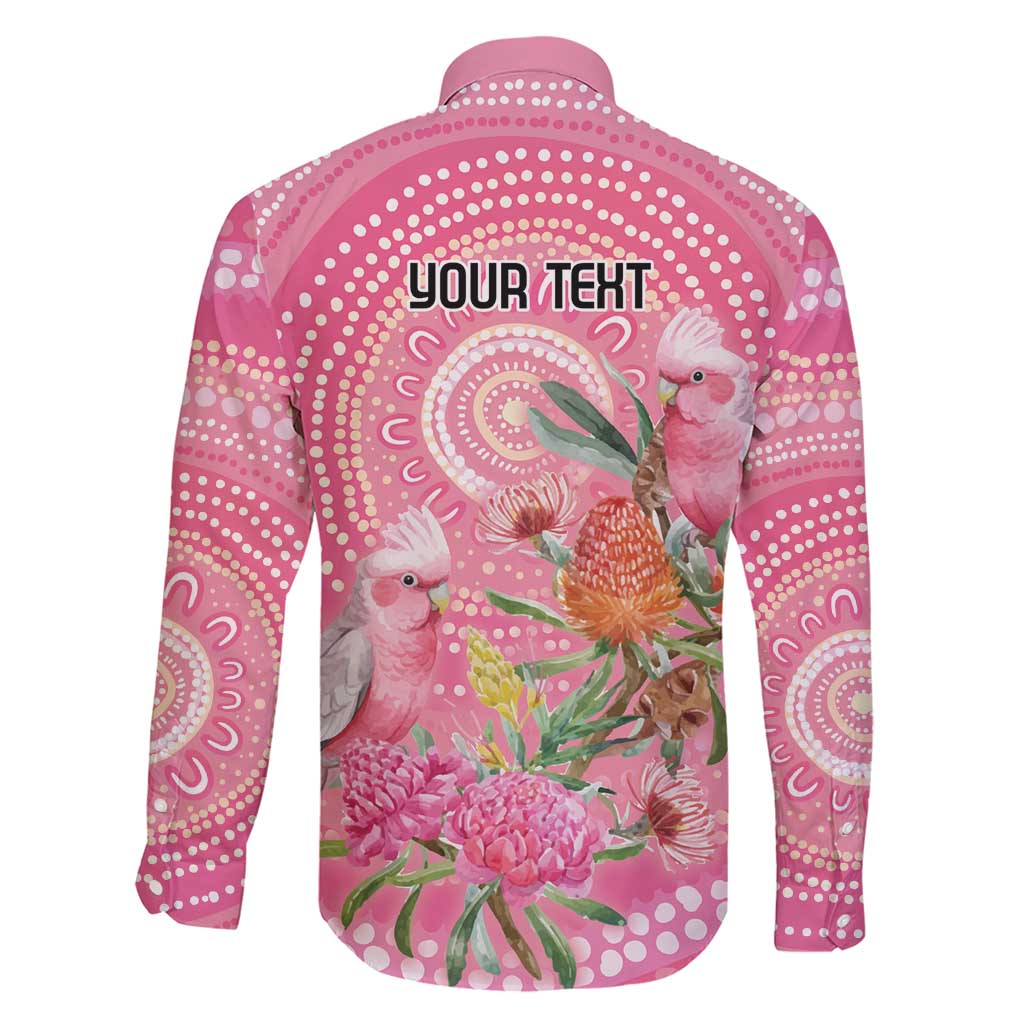 Personalized Pink Galah Aboriginal Dot Art Family Matching Short Sleeve Bodycon Dress and Hawaiian Shirt Australia’s Breast Cancer Awareness - Aussie Hoodie