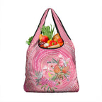 Personalized Pink Galah Aboriginal Dot Art Grocery Bag Australia’s Breast Cancer Awareness - Aussie Hoodie
