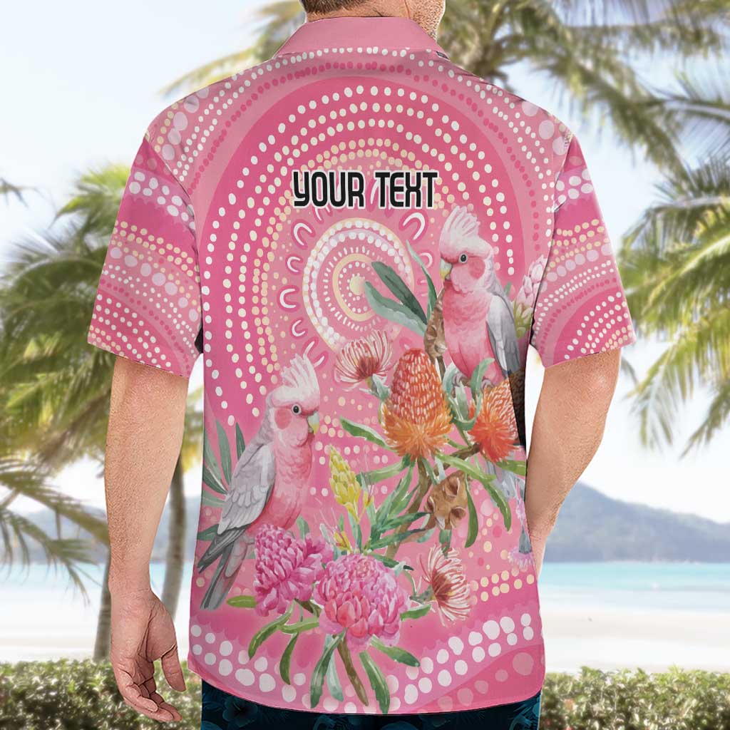 Personalized Pink Galah Aboriginal Dot Art Hawaiian Shirt Australia’s Breast Cancer Awareness - Aussie Hoodie