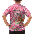 Personalized Pink Galah Aboriginal Dot Art Hawaiian Shirt Australia’s Breast Cancer Awareness - Aussie Hoodie