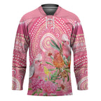 Personalized Pink Galah Aboriginal Dot Art Hockey Jersey Australia���s Breast Cancer Awareness - Aussie Hoodie