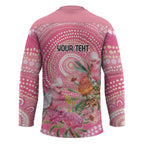 Personalized Pink Galah Aboriginal Dot Art Hockey Jersey Australia���s Breast Cancer Awareness - Aussie Hoodie