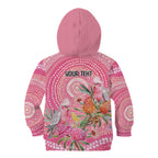 Personalized Pink Galah Aboriginal Dot Art Kid Hoodie Australia’s Breast Cancer Awareness - Aussie Hoodie