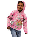 Personalized Pink Galah Aboriginal Dot Art Kid Hoodie Australia’s Breast Cancer Awareness - Aussie Hoodie