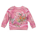 Personalized Pink Galah Aboriginal Dot Art Kid Ugly Christmas Sweater Australia’s Breast Cancer Awareness - Aussie Hoodie
