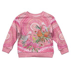 Personalized Pink Galah Aboriginal Dot Art Kid Ugly Christmas Sweater Australia’s Breast Cancer Awareness - Aussie Hoodie