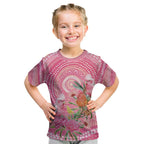 Personalized Pink Galah Aboriginal Dot Art Kid T Shirt Australia’s Breast Cancer Awareness - Aussie Hoodie