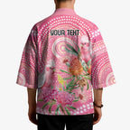 Personalized Pink Galah Aboriginal Dot Art Kimono Australia’s Breast Cancer Awareness - Aussie Hoodie