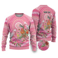 Personalized Pink Galah Aboriginal Dot Art Ugly Christmas Sweater Australia’s Breast Cancer Awareness - Aussie Hoodie