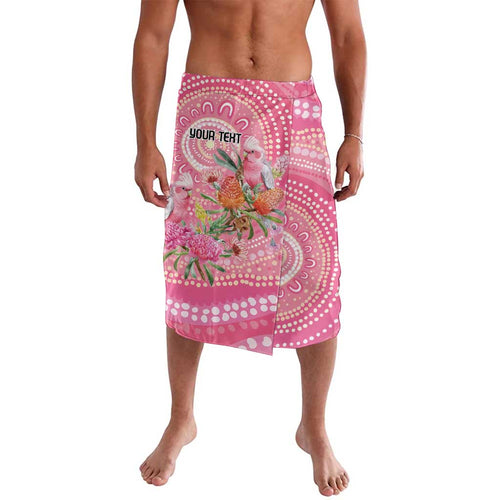 Personalized Pink Galah Aboriginal Dot Art Lavalava Australia’s Breast Cancer Awareness - Aussie Hoodie
