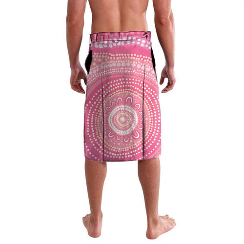 Personalized Pink Galah Aboriginal Dot Art Lavalava Australia’s Breast Cancer Awareness - Aussie Hoodie