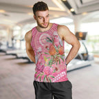 Personalized Pink Galah Aboriginal Dot Art Men Tank Top Australia’s Breast Cancer Awareness - Aussie Hoodie