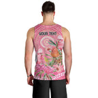 Personalized Pink Galah Aboriginal Dot Art Men Tank Top Australia’s Breast Cancer Awareness - Aussie Hoodie