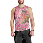 Personalized Pink Galah Aboriginal Dot Art Men Tank Top Australia’s Breast Cancer Awareness - Aussie Hoodie