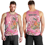 Personalized Pink Galah Aboriginal Dot Art Men Tank Top Australia’s Breast Cancer Awareness - Aussie Hoodie