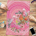 Personalized Pink Galah Aboriginal Dot Art Puzzle Australia’s Breast Cancer Awareness - Aussie Hoodie