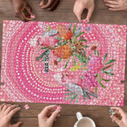 Personalized Pink Galah Aboriginal Dot Art Puzzle Australia’s Breast Cancer Awareness - Aussie Hoodie