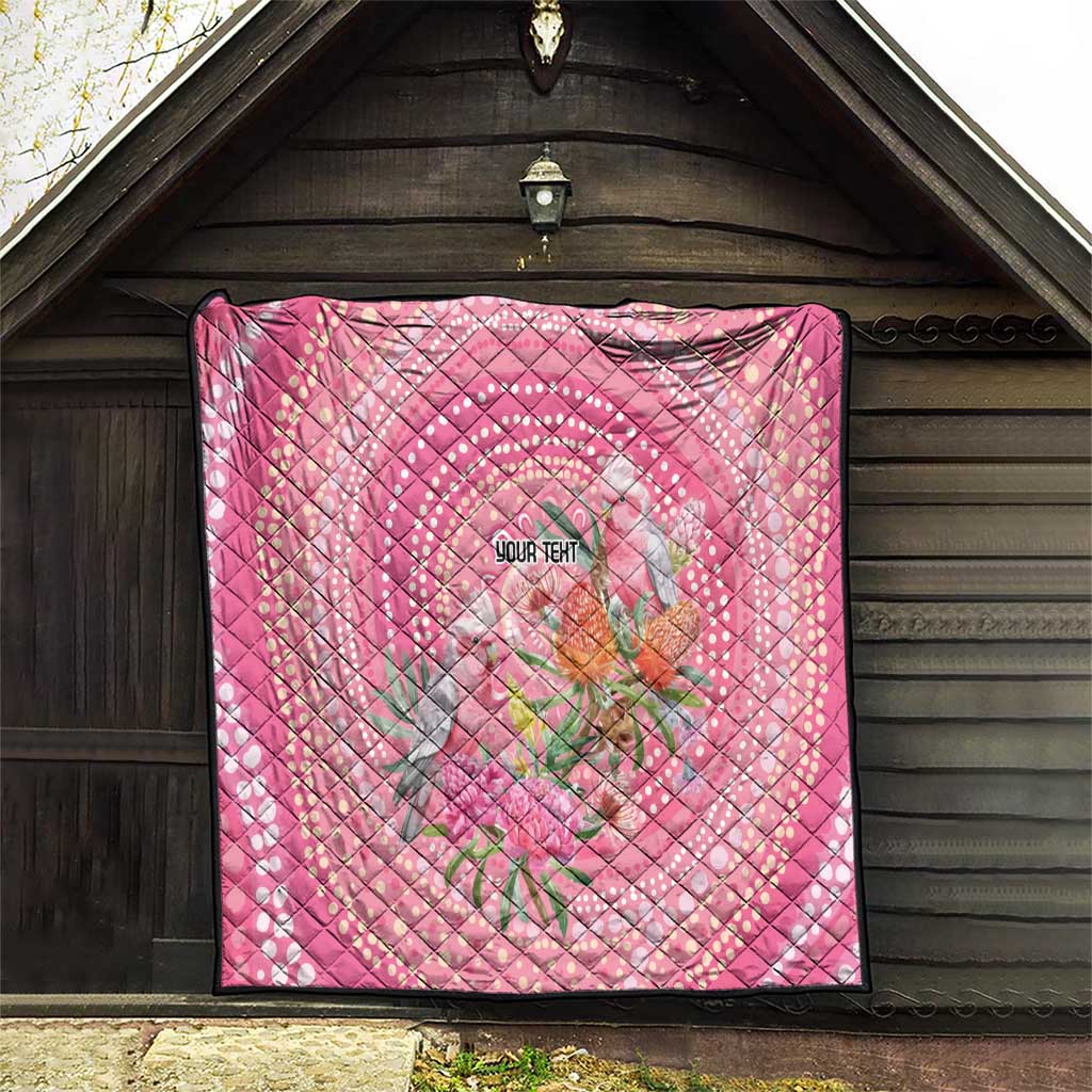 Personalized Pink Galah Aboriginal Dot Art Quilt Australia’s Breast Cancer Awareness - Aussie Hoodie