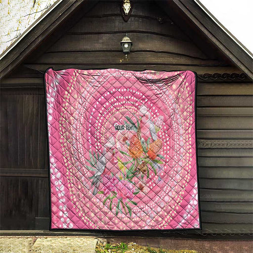 Personalized Pink Galah Aboriginal Dot Art Quilt Australia’s Breast Cancer Awareness - Aussie Hoodie