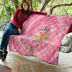 Personalized Pink Galah Aboriginal Dot Art Quilt Australia’s Breast Cancer Awareness - Aussie Hoodie
