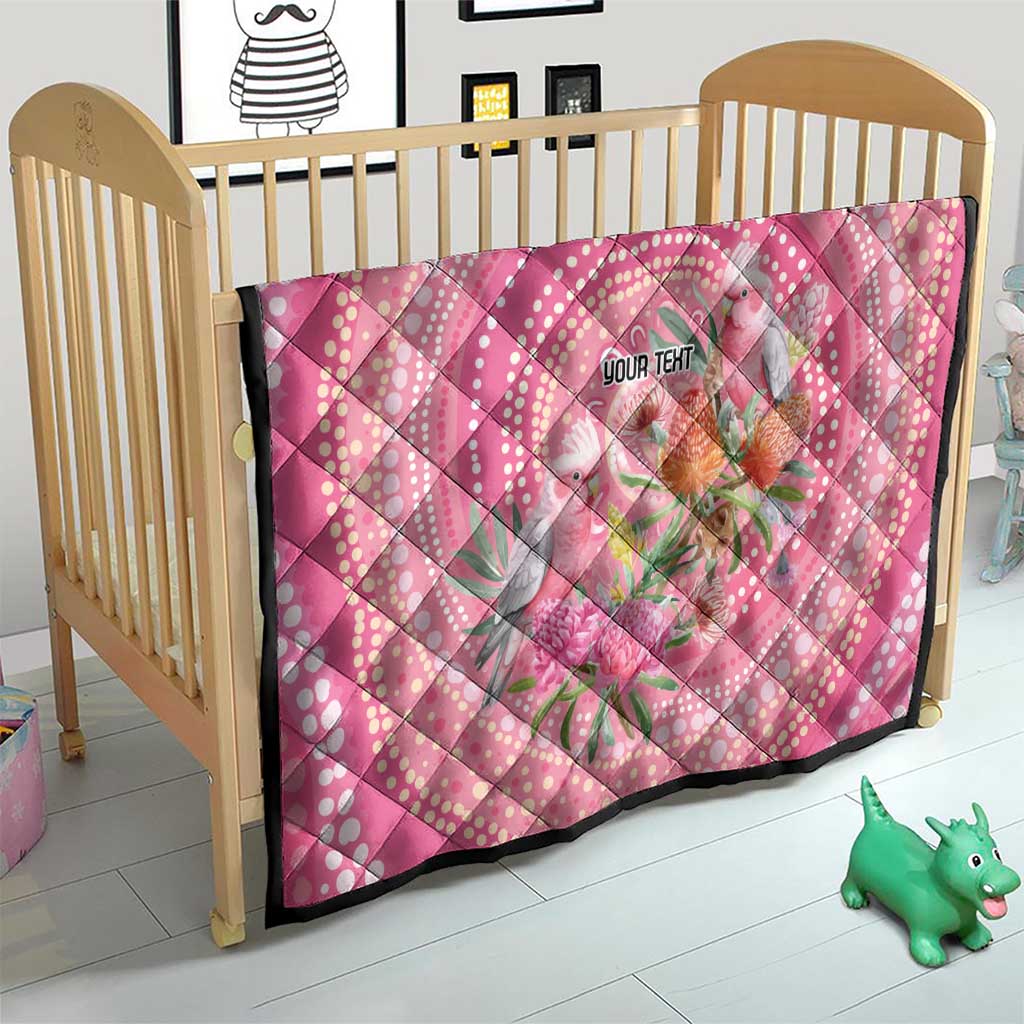Personalized Pink Galah Aboriginal Dot Art Quilt Australia’s Breast Cancer Awareness - Aussie Hoodie