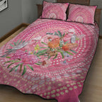 Personalized Pink Galah Aboriginal Dot Art Quilt Bed Set Australia’s Breast Cancer Awareness - Aussie Hoodie