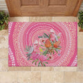 Personalized Pink Galah Aboriginal Dot Art Rubber Doormat Australia’s Breast Cancer Awareness - Aussie Hoodie