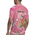 Personalized Pink Galah Aboriginal Dot Art Rugby Jersey Australia’s Breast Cancer Awareness - Aussie Hoodie