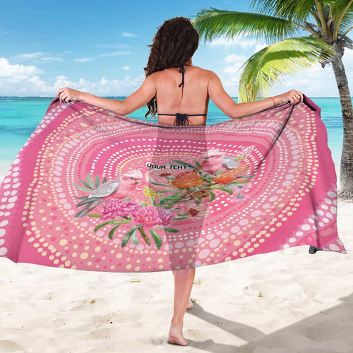 Personalized Pink Galah Aboriginal Dot Art Sarong Australia’s Breast Cancer Awareness - Aussie Hoodie