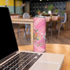 Personalized Pink Galah Aboriginal Dot Art Skinny Tumbler Australia’s Breast Cancer Awareness - Aussie Hoodie