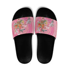 Personalized Pink Galah Aboriginal Dot Art Slide Sandals Australia’s Breast Cancer Awareness - Aussie Hoodie