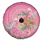 Personalized Pink Galah Aboriginal Dot Art Spare Tire Cover Australia’s Breast Cancer Awareness - Aussie Hoodie