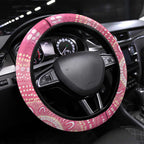 Pink Galah Aboriginal Dot Art Steering Wheel Cover Australia’s Breast Cancer Awareness - Aussie Hoodie