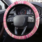 Pink Galah Aboriginal Dot Art Steering Wheel Cover Australia’s Breast Cancer Awareness - Aussie Hoodie