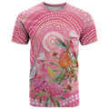Personalized Pink Galah Aboriginal Dot Art T Shirt Australia’s Breast Cancer Awareness - Aussie Hoodie