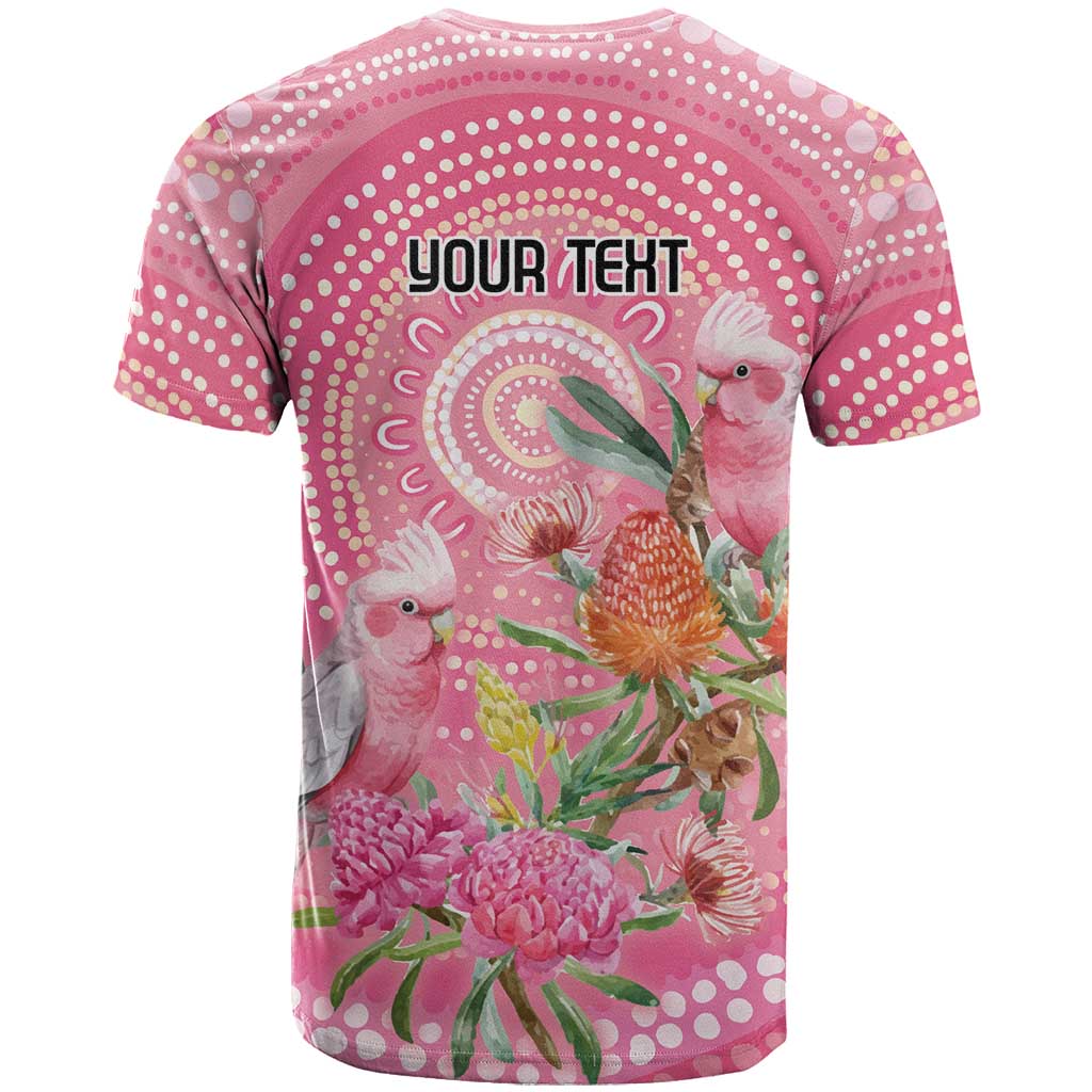 Personalized Pink Galah Aboriginal Dot Art T Shirt Australia’s Breast Cancer Awareness - Aussie Hoodie