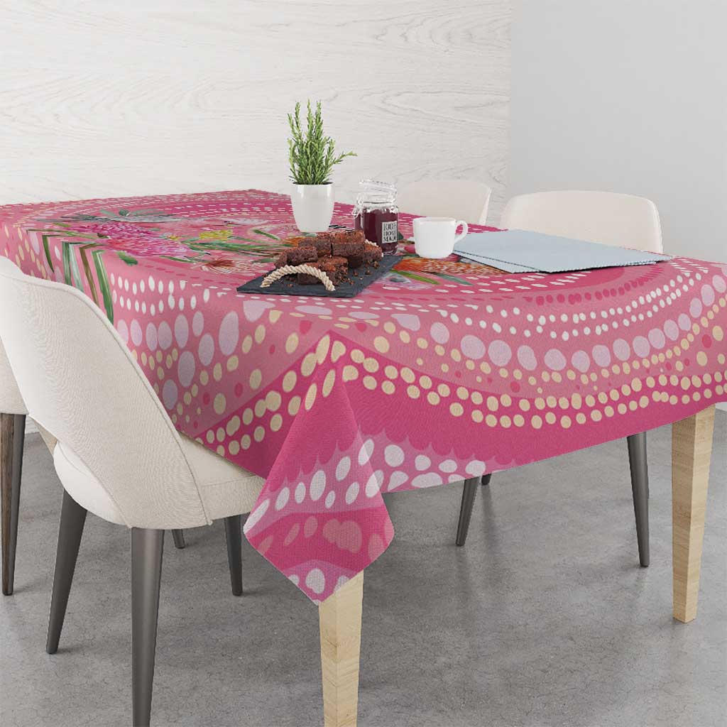 Personalized Pink Galah Aboriginal Dot Art Tablecloth Australia’s Breast Cancer Awareness - Aussie Hoodie