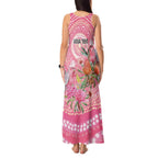 Personalized Pink Galah Aboriginal Dot Art Tank Maxi Dress Australia’s Breast Cancer Awareness - Aussie Hoodie