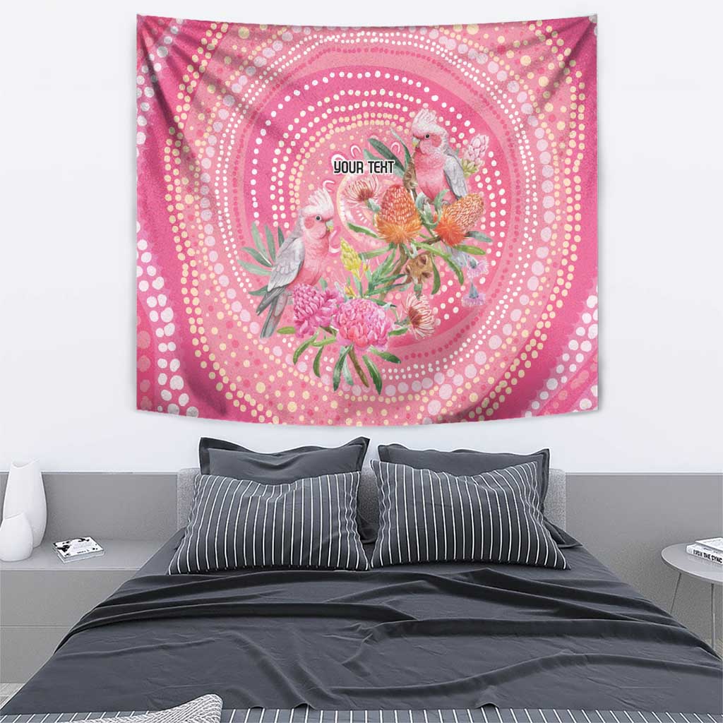 Personalized Pink Galah Aboriginal Dot Art Tapestry Australia’s Breast Cancer Awareness - Aussie Hoodie