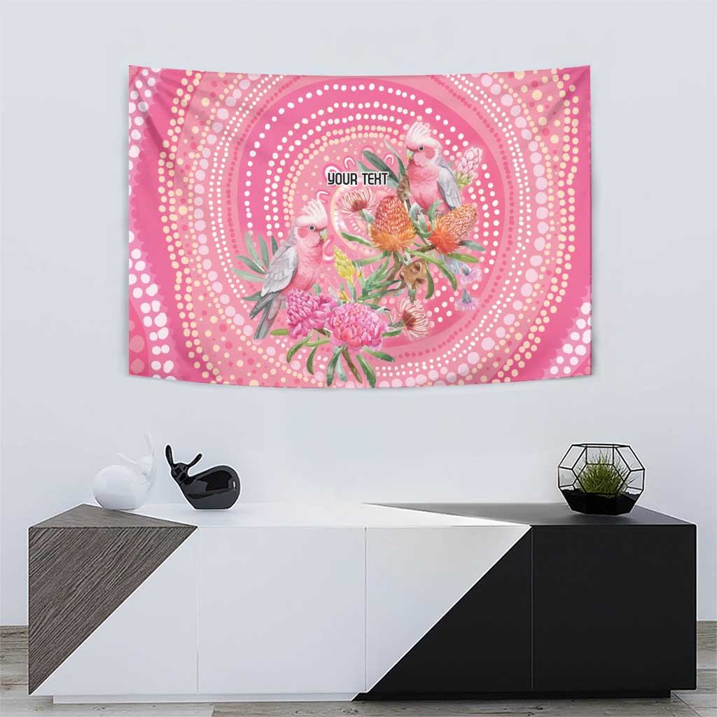 Personalized Pink Galah Aboriginal Dot Art Tapestry Australia’s Breast Cancer Awareness - Aussie Hoodie